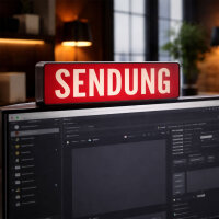 LED Leuchtkasten SENDUNG | Dekorative Leuchtbox | Studio...
