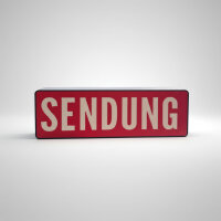 LED Leuchtkasten SENDUNG | Dekorative Leuchtbox | Studio & Wohnraum Deko | USB