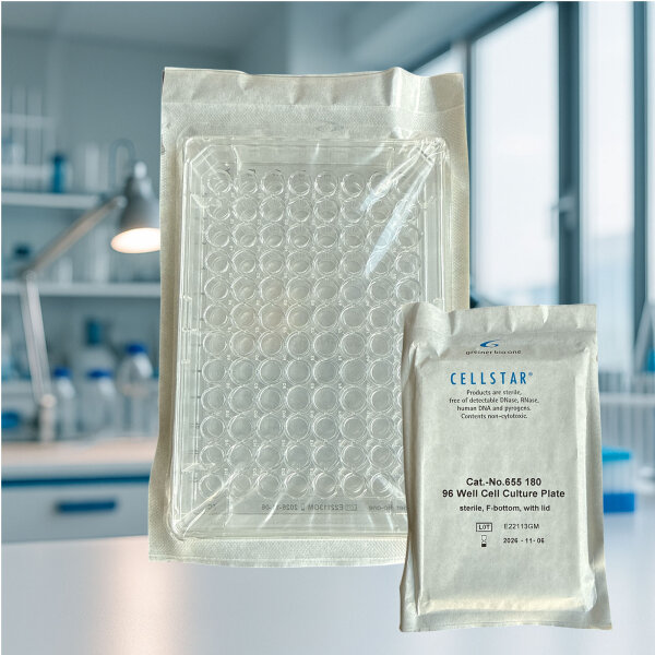 Greiner Bio-One 96-Well Zellkulturplatte F-Boden – steril – 10 Stk.