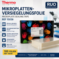 Thermo Scientific Mikroplatten-Abdichtfolie 96/384 Well...