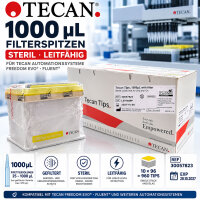 Tecan 1000 µL Filter Tips Sterile Conductive 960...