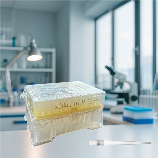 Biotix uTip Universal Pipettenspitzen 20–200 µL RNase/DNase-frei 96er Rack