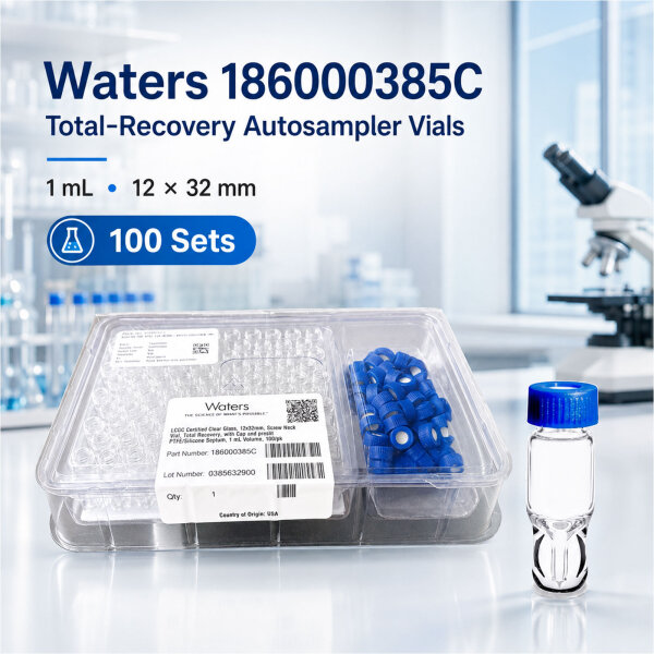Waters Autosampler Vials 1 mL Glass 12x32 mm LCGC Certified (100)