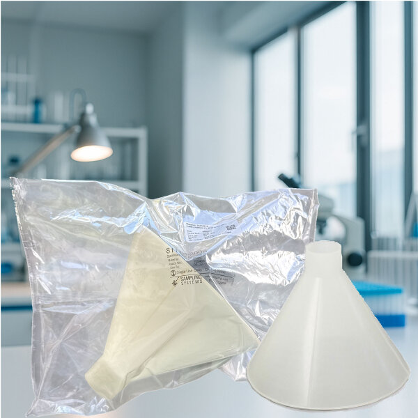 10x Sampling Systems SteriWare Pulver-Trichter sterile HDPE SAL 10-6