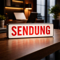 LED Leuchtkasten SENDUNG | Dekorative Leuchtbox | Studio...