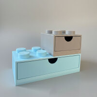 BrickStyle Desktop Organizer mit Schubladen | stapelbar | Büro & Homeoffice Klemmstein