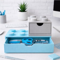 BrickStyle Desktop Organizer mit Schubladen | stapelbar | Büro & Homeoffice Klemmstein