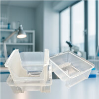 150mm Wafer Carrier Box 25 Slot – Base Cassette Lid...