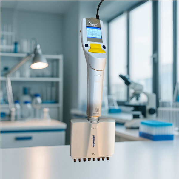 Eppendorf Xplorer 8-Kanal Pipette 5–100 µL elektronisch geprüft – Top Zustand