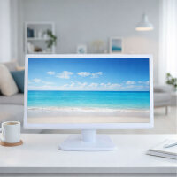 21,5" Full HD LED Monitor Weiß – VGA · DVI · VESA 100 × 100 · 12 V