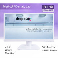 21,5" Full HD 12V Monitor Weiß VGA DVI HDMI...