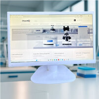 21,5" Full HD 12V Monitor Weiß VGA DVI HDMI Adapter VESA Dental Labor