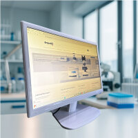 21,5" Full HD 12V Monitor Weiß VGA DVI HDMI Adapter VESA Dental Labor