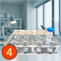 Acrylic Tube Rack 16 Positions Ø29 mm Laboratory...