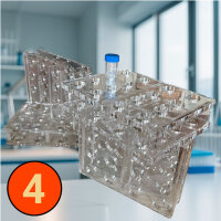 Acrylic Tube Rack 16 Positions Ø29 mm Laboratory...