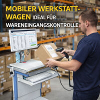 Mobiler Werkstattwagen Monitorwagen Rollwagen mit Akku...