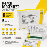 Drogentest Urin 8-fach Selbsttest Schnelltest 5 Tests THC...
