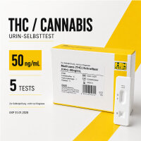 THC Drogentest Urin 50 ng/ml – 5er Set Selbsttest...