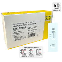 THC Drogentest Urin 50 ng/ml – 5er Set Selbsttest...