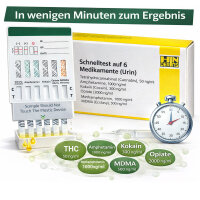 6 Panel Drug Test Urine Rapid Test THC AMP COC OPI MDMA MET 5 pcs