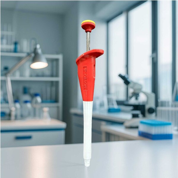 Gilson Microman M25 Verdrängerpipette 3–25 µL geprüft Laborauflösung