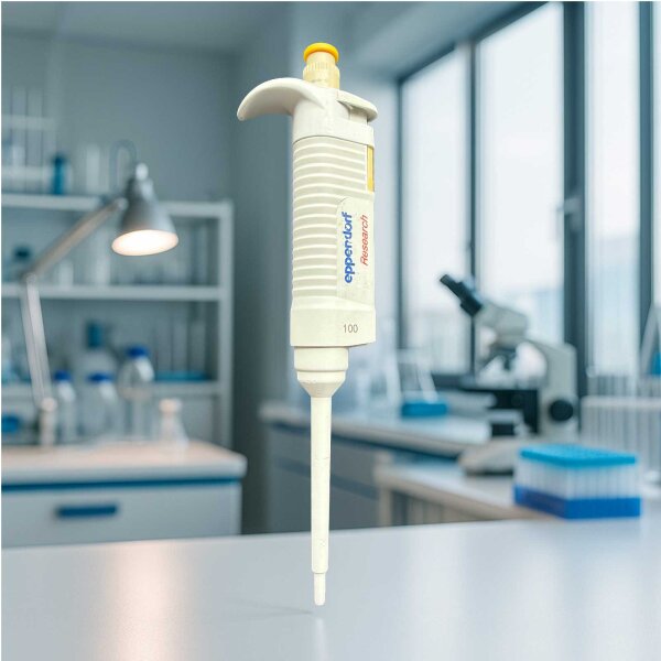 Eppendorf Research 100 Pipette 10–100 µL variabel geprüft Laborauflösung