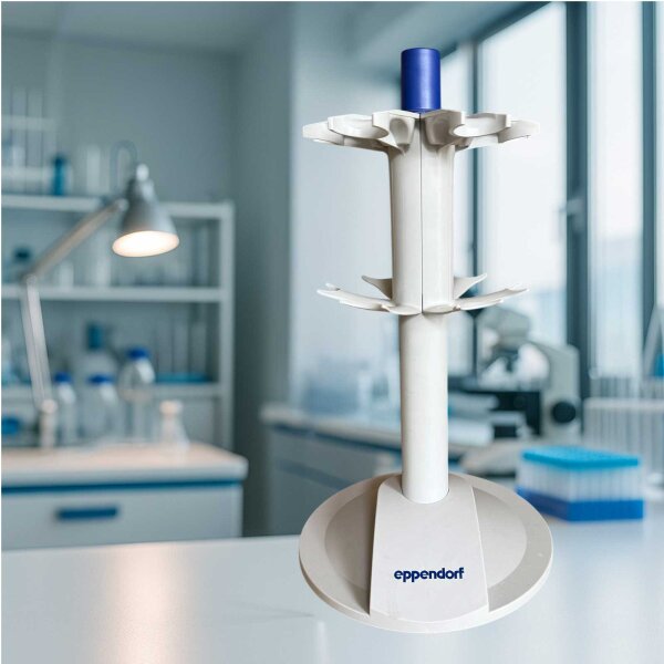 Eppendorf Pipette Carousel Stand Rotating Holder Used Lab