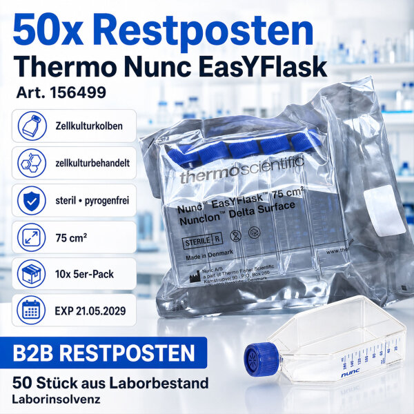 50x Thermo Scientific Nunc EasYFlask Zellkulturkolben zellkulturbehandelt