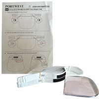Portwest CV15 Face Shield APET Clear 300 Micron Pack of 100