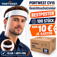 Portwest CV15 Gesichtsschutzvisier Face Shield klar 300...