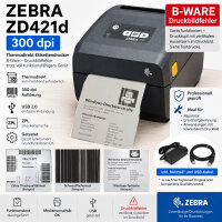 Zebra ZD421d 300dpi Etikettendrucker USB ZPL –...