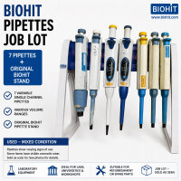 Biohit Pipetten Joblot 7 variable Einkanalpipetten inkl....
