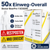Bestar BearPro 1 SC8200 Einweg-Overall XXL weiß...