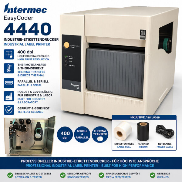Intermec EasyCoder 4440 Industrie-Etikettendrucker 400 dpi Thermotransfer Parallel Seriell
