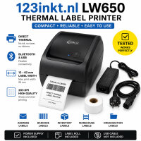 LW650 Bluetooth USB Thermo Etikettendrucker 203 dpi Label...