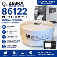 Original Zebra 86122 POLY CHEM 2100...
