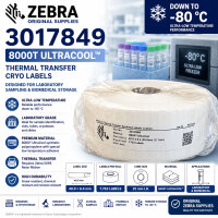 Zebra 3017849 8000T UltraCool Thermal Transfer Cryo...