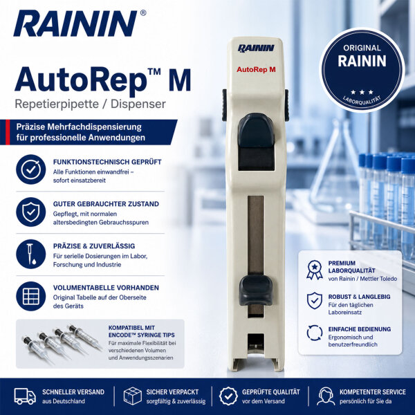 Rainin AutoRep™ M Repetierpipette | funktionstechnisch geprüft