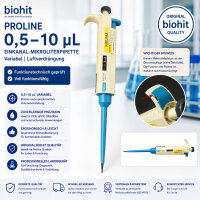 Biohit Proline 0,5–10 µL Einkanalpipette...