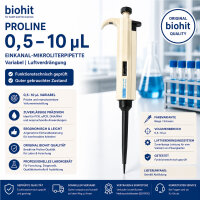 Biohit Proline 0,5–10 µL Einkanalpipette...