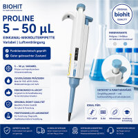 Biohit Proline 5–50 µL Einkanalpipette...