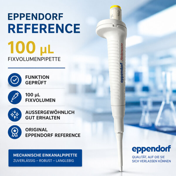 Eppendorf Reference 100 µL Fixvolumenpipette – Einkanal – geprüft – Topzustand