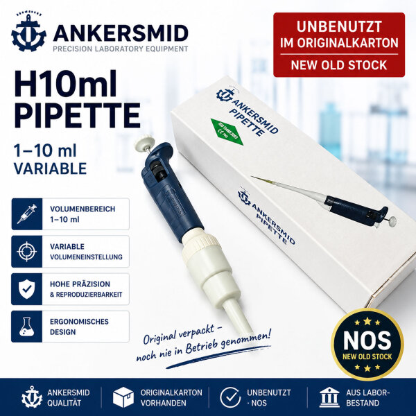 Ankersmid H10ml variable Pipette 1–10 ml – unbenutzt OVP – NOS