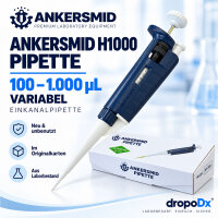 Ankersmid H1000 Pipette 100-1000uL 1mL Adjustable New...