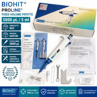 Biohit Proline 5000 µL 5 mL Fixed Volume Pipette...