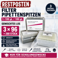 Filter Pipettenspitzen 1-100 µl 100 µl 3x96...