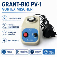 Grant-bio PV-1 Vortexmischer 750–3000 U/min –...