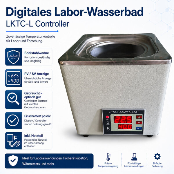 LKTC-L Digital Laboratory Water Bath Stainless Steel Thermostatic Bath