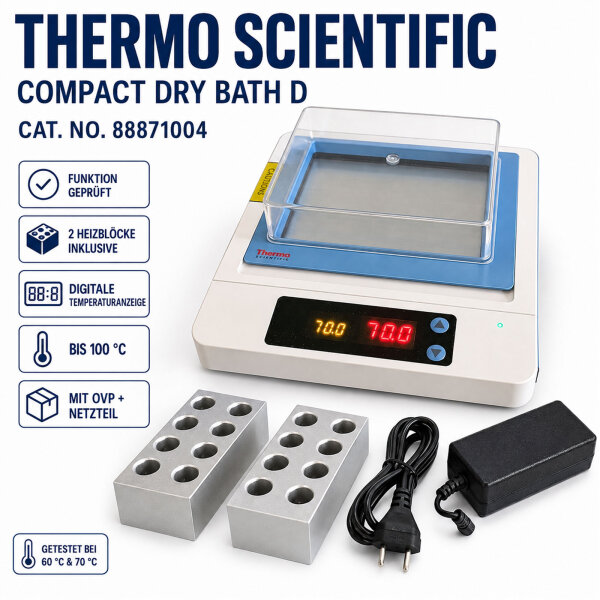 Thermo Scientific Compact Dry Bath D 88871004 – 2 Heizblöcke – geprüft – OVP