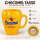 Chocomel Yellow Ceramic Mug 25cl Logo New Hot Chocolate Cup